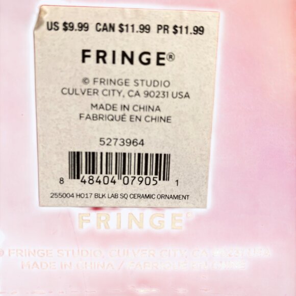 Black Labrador Ceramic Ornament With Santa Hat & Candy Cane By Fringe - Picture 8 of 8